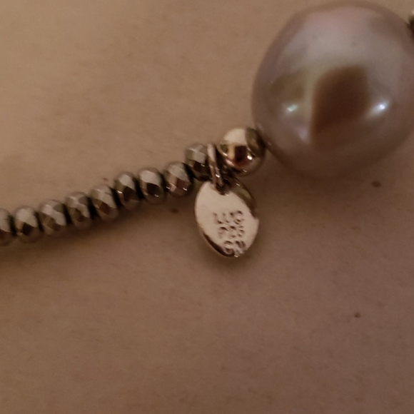 Sprig Necklace Sterling Pearl - Picture 8 of 8